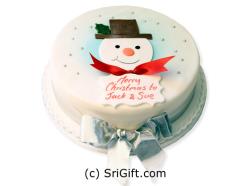 Snowman Christmas Cake. Weight: 2 Kg.