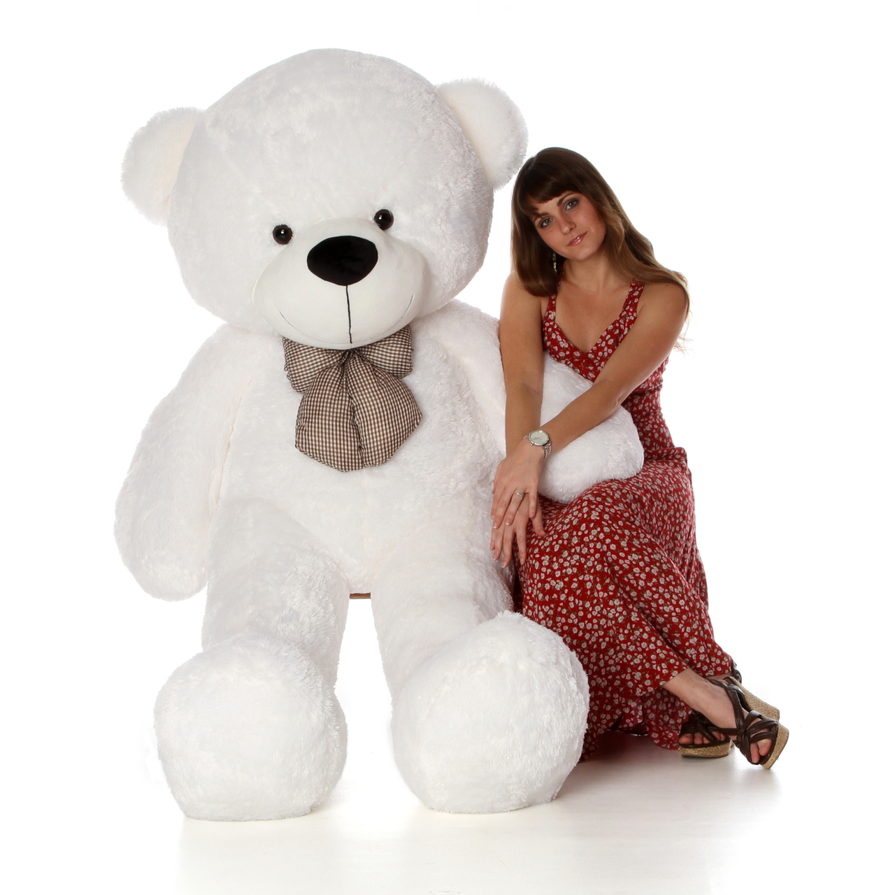 white teddy bear online shopping