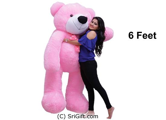 6 Feet Chubby Teddy - Light Pink | SriGift.com | Gift Kapruka In Sri ...