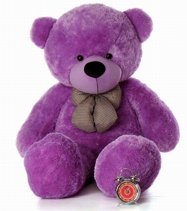 Teddy Bear 4.5 Feet Purple Color | SriGift.com | Gift Kapruka In Sri ...